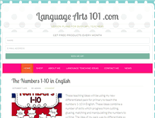 Tablet Screenshot of languagearts101.com